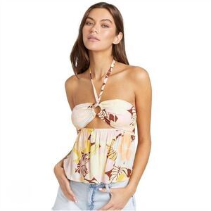 NWT Volcom Oh Lei Halter Cami